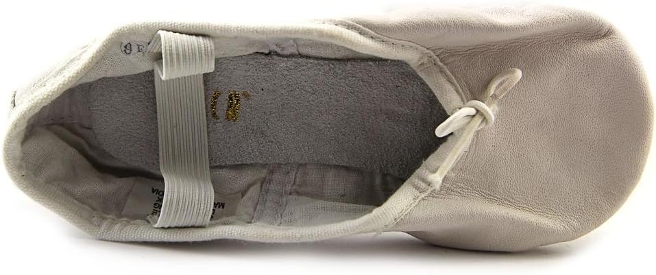 Bloch Dance Girl's Dansoft Full Sole Leather Ballet Slipper/Shoe, White, 9.5 Wide Toddler