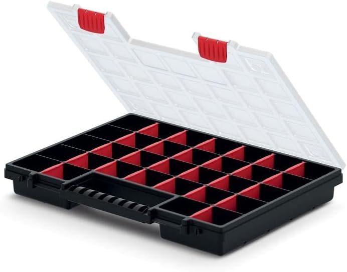 rg-vertrieb 5X Sortimentskasten Werkzeugkiste Organizer Set 5 Stück Sortierbox NORS Kleinteilemagazi