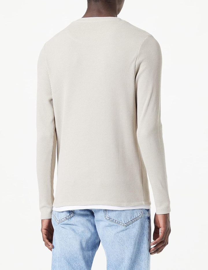 KEY LARGO Herren Stefano Round Sweatshirt XXL Sand (1005), XXL Sand (1005)