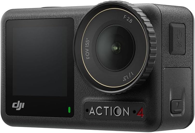 DJI Osmo Action 4 Standard-Combo – 4K/120fps wasserdichte Action-Kamera mit einem 1/1,3-Zoll-Sensor,
