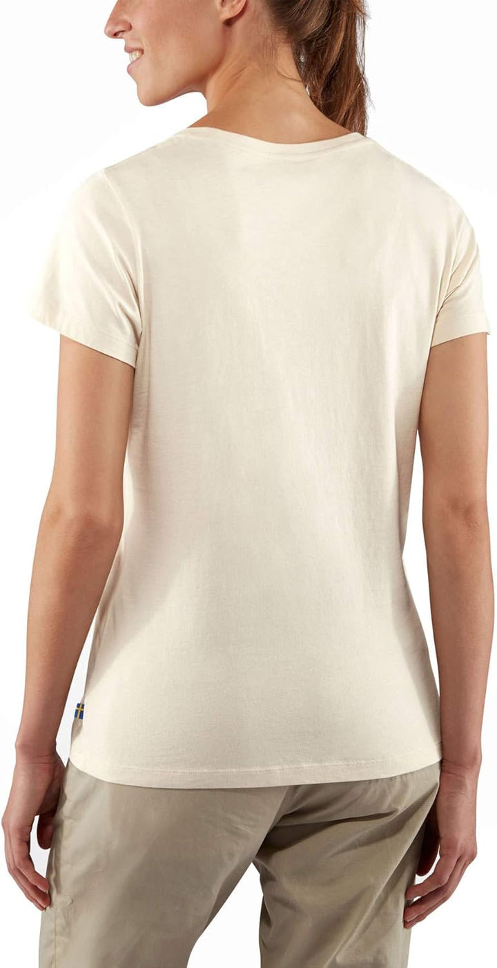 Fjällräven Damen Arctic Fox Print T-Shirt W Unterhemd (1er Pack), S Kreideweiß