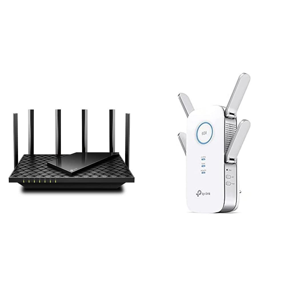 TP-Link Archer AX73 Wi-Fi 6 Gigabit WLAN Router (4804 Mbit/s 5 GHz, 574 Mbit/s 2,4 GHz) schwarz &amp; RE