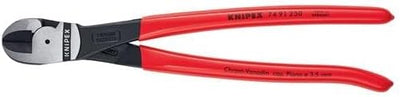 Knipex Kraft-Mittenschneider schwarz atramentiert, mit Kunststoff überzogen 250 mm 74 91 250