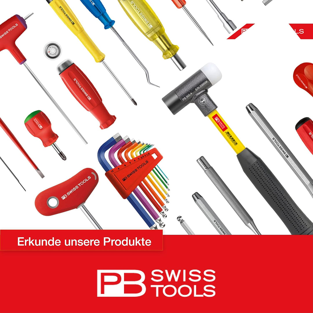 PB Swiss Tools Fahrrad Multitool PB 470 | 100% Swiss Made | Multitool Werkzeug mit Bits, Winkelschra
