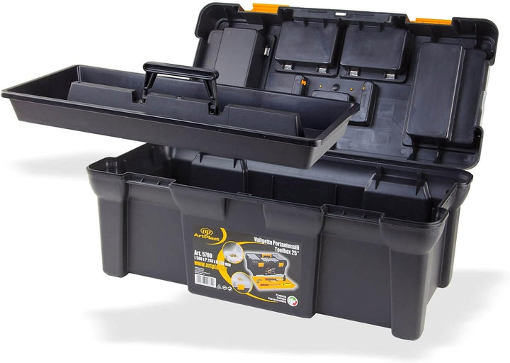 DEMA Werkzeugkoffer ArtPlast-5700 – Werkzeugbox, Werkzeugkoffer, Box – robust, langlebig, handlich –