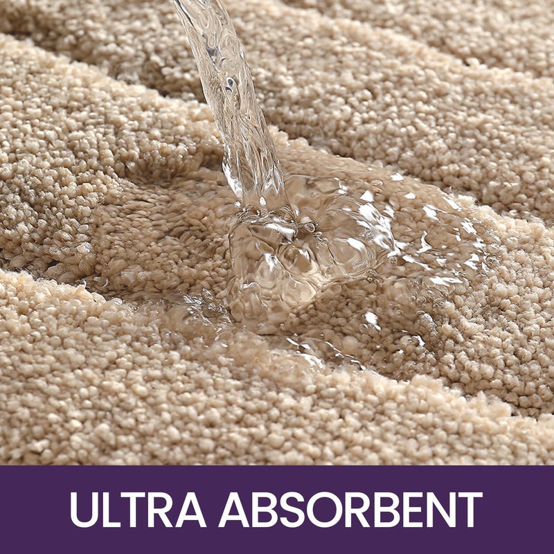 DEXI Badteppich rutschfest 40 x 60cm, weicher Mikrofasern Badematte, Wasserabsorbierende Badezimmert