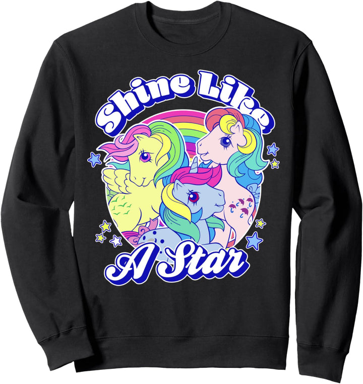 My Little Pony Group Shot Shine Like A Star Vintage Ponies Sweatshirt