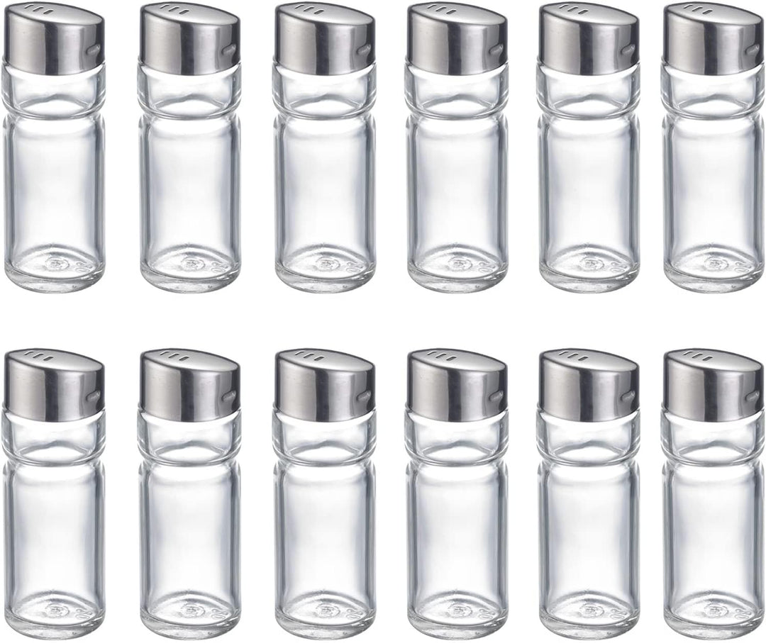 Westmark Universalstreuer, 12 Stück, Fassungsvermögen: je 40 ml, Glas/Rostfreier Edelstahl, Wien, Si