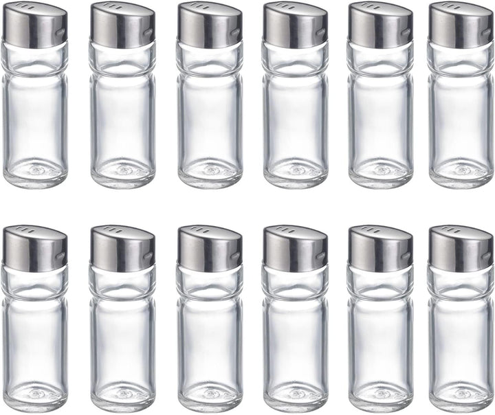 Westmark Universalstreuer, 12 Stück, Fassungsvermögen: je 40 ml, Glas/Rostfreier Edelstahl, Wien, Si