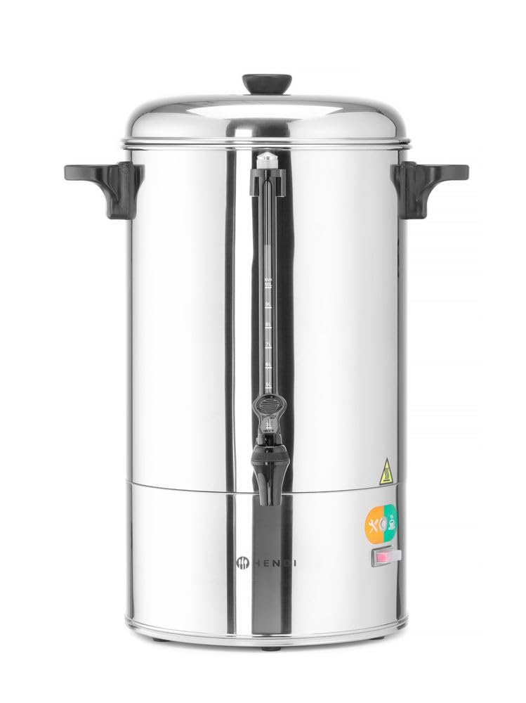 HENDI Kaffee-Perkolator, Einwandig, eingebauter Filterwanne, non drip Hahn, für grob gemahlen Kaffee