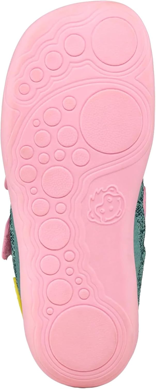 Affenzahn Halbschuh Knit Happy mit Klettverschluss, Vegan, rutschfest, Flexibel, Reflektierend, beso