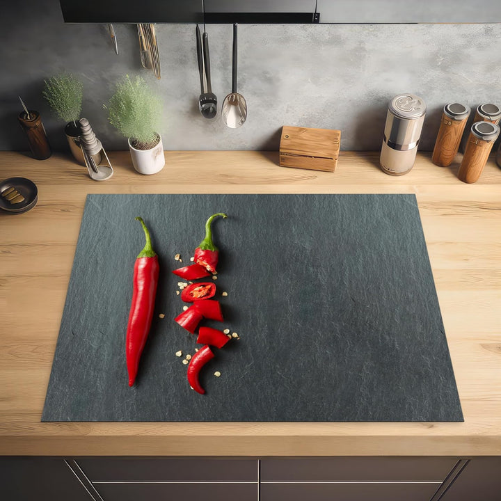 KitchenYeah© Herdabdeckplatte Einteilig Induktionsmatte Küche Abdeckung Ceranfeld Herd Abdeckplatte
