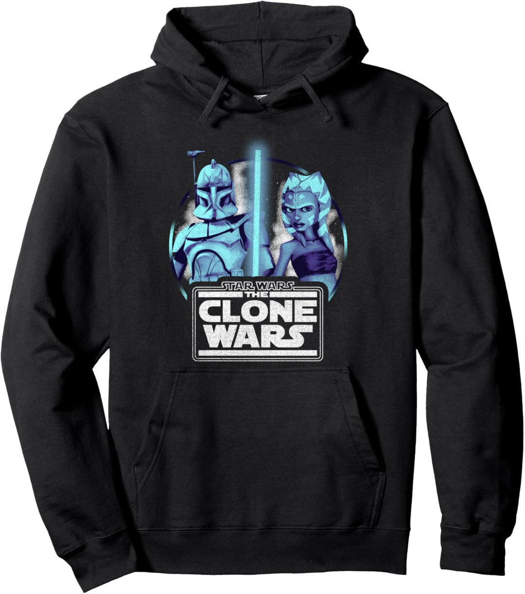 Star Wars: The Clone Wars Ahsoka & Rex Lightsaber Portrait Pullover Hoodie