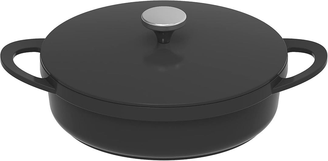 KOPF Schmorpfanne Aluguss Atavola Ø 28 cm mit ILAG Basic Antihaftbeschichtung, Induktion Servierpfan