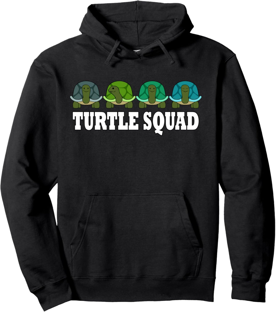Schildkröten Squad Lustiges Turtle Team Pullover Hoodie