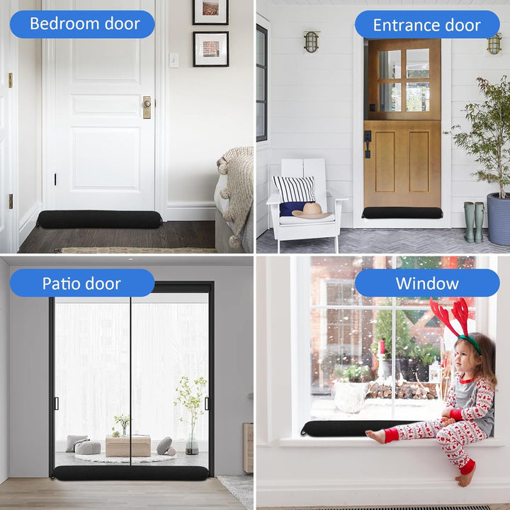 Zugluftstopper für Türen - 82cm Schwerer Tür Zugluftstopper Windstopper, Türluftstopper für Schutz,