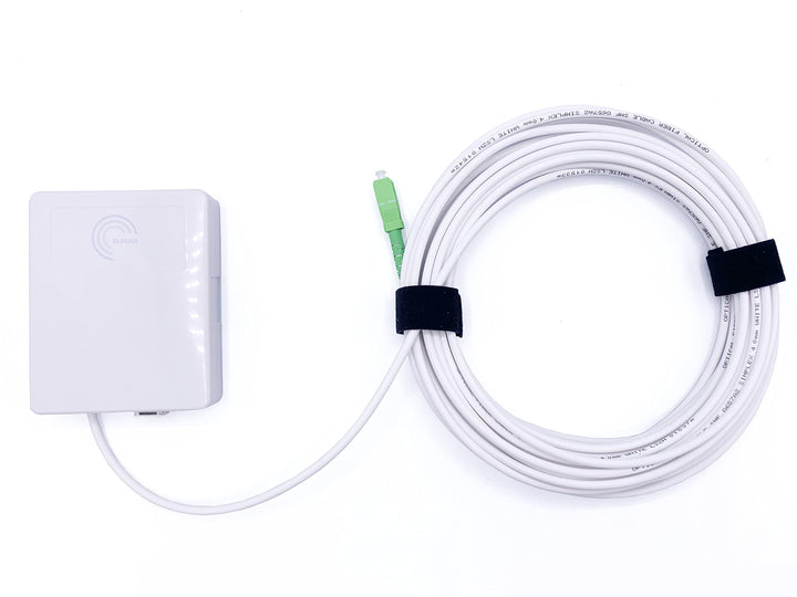 Elfcam® - 40m Glasfaserkabel, SC/APC auf SC/APC, Simplex-Monomode (Durchmesser: 4,0 mm), ausgestatte