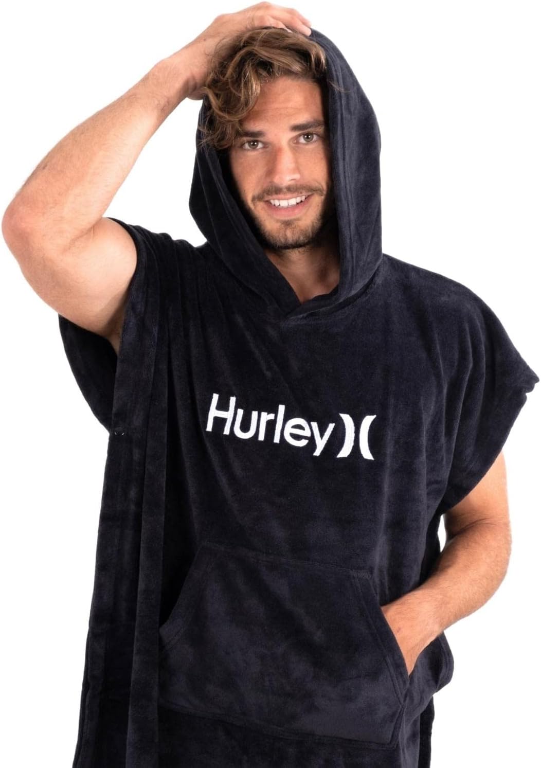Hurley Unisex Oao Hooded Towel Rash Guard Set, Schwarz, Einheitsgrösse EU