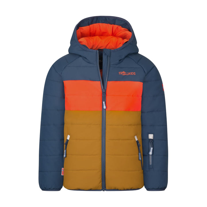 Trollkids Kids Hafjell Snow Jacket PRO Bronze/Blue 92, Bronze/Blue 92