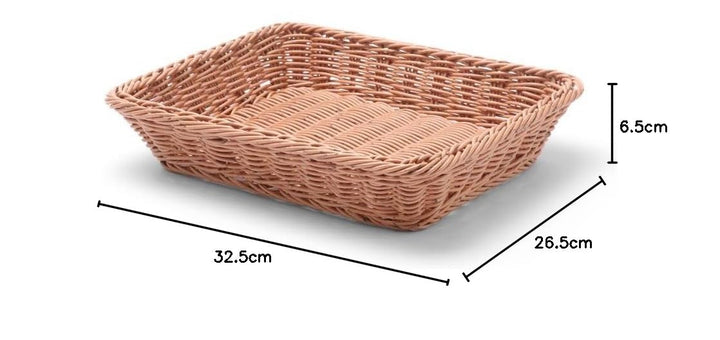 HENDI Brotkörb, Brötchenkorb, Körbe, Verstärkt durch einen Stahlrahmen, GN 1/2, 325x265x(H)65mm, GN