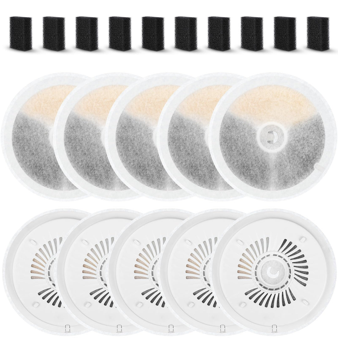 10 Stück Katzenbrunnen Filter für Petkit Eversweet Solo SE/Solo 2/3 Pro / 3 / 2s Katzen Trinkbrunnen
