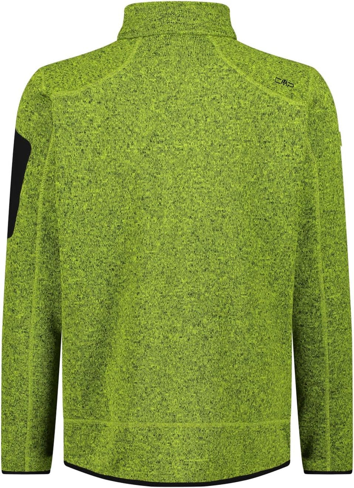 CMP Herren Knit tech mélange Fleece Jacket Fleecejacke XL Acido-Nero, XL Acido-Nero