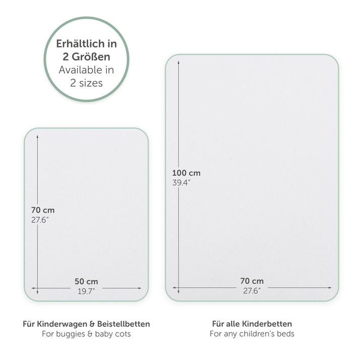 Laleni Inkontinenzunterlage wasserdicht & atmungsaktiv 70x100 cm für Babys | Molton Matratzenauflage
