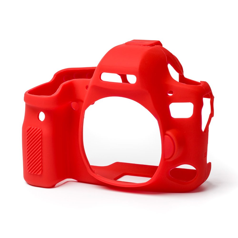 easyCover - Silikon Kameratasche - Schutz für Ihre Kamera - Canon 6D Mark II - Rot