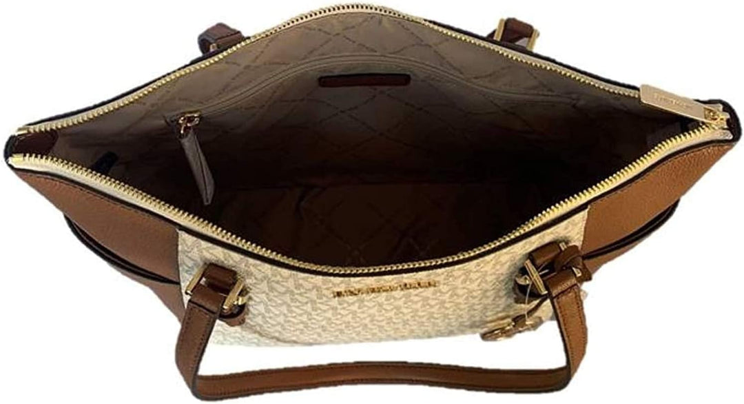 Michael Kors Charlotte Large Top Zip Tote Vanille, Vanille
