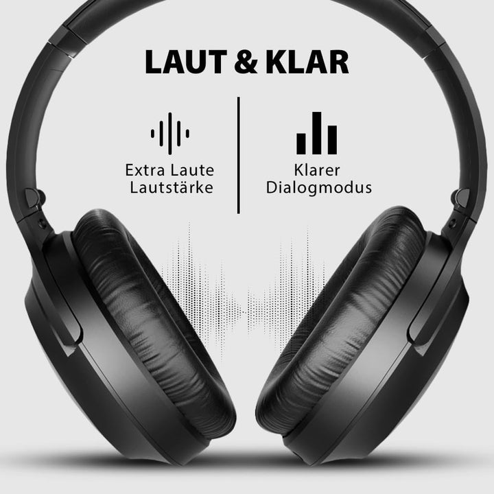 Avantree Opera - 35 Stunden Komfortabler Kabelloser Funkkopfhörer mit Bluetooth Sender &amp; Ladestation