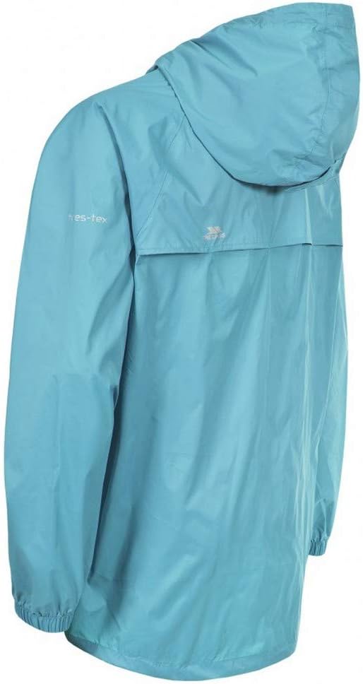 Trespass Unisex Erwachsene Qikpac Jacket Kompakt Zusammenrollbare Wasserdichte Regenjacke 3XS Grau (