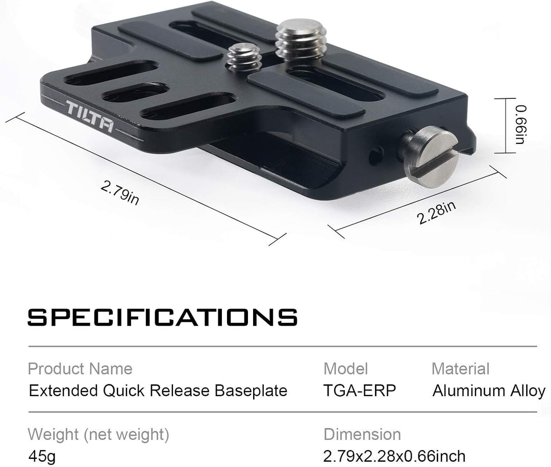 Tilta kompatibel mit Extended Quick Release Baseplate RS 2/RS 3 Pro/RSC 2/RS 3 TGA-ERP