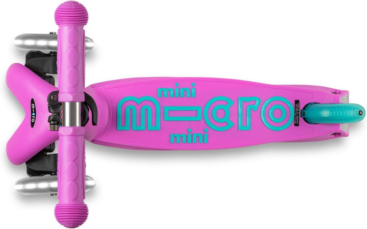 Micro Scooters | Mini Micro Deluxe LED Children's Scooter | Handlebar Adjustable | Light Up Wheels |