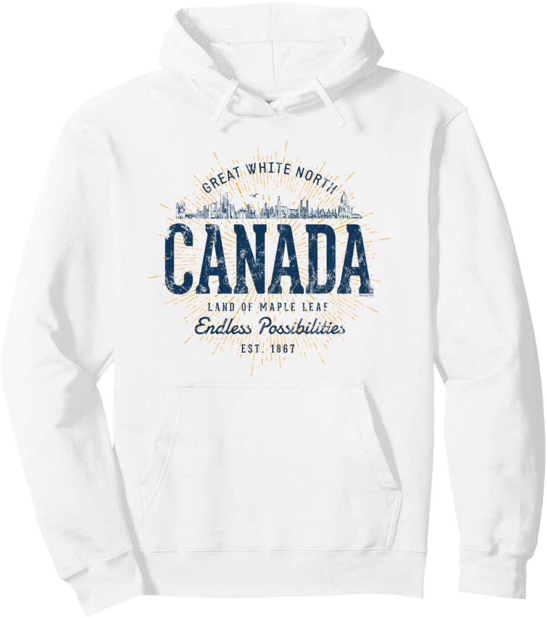 Canada Retro Stil Vintage Kanada Pullover Hoodie