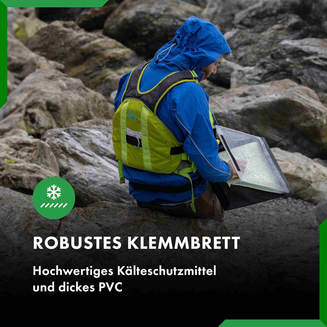 A4 Professional Schwarz, Wasserdichtes Klemmbrett Hoch-/Querformat | Kälteschutzmittel, Hochwertiges