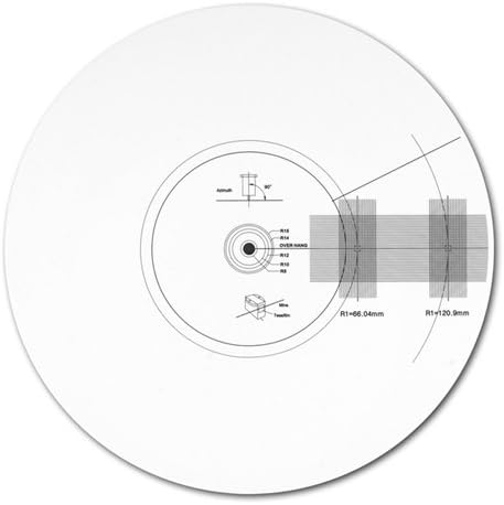 Acrylic Turntable Mat Cartridge Alignment Protractor Strobe Disc Stroboscope