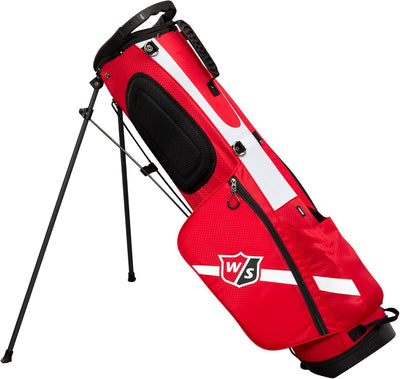 Wilson Unisex-Adult Ws Bag Qs Golf-Ständer-Tasche Einheitsgrösse Rot / Weiss / Schwarz, Einheitsgrös