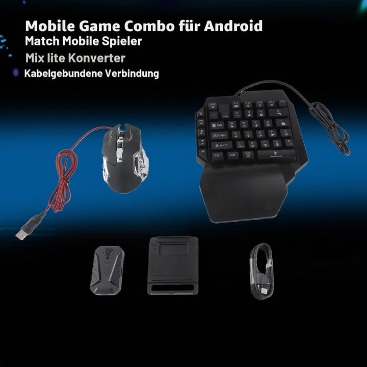 Kabelverbindung Gamepad Tastatur Maus Konverter Set für PUBG Android, Tastatur und Maus Konverter Ha