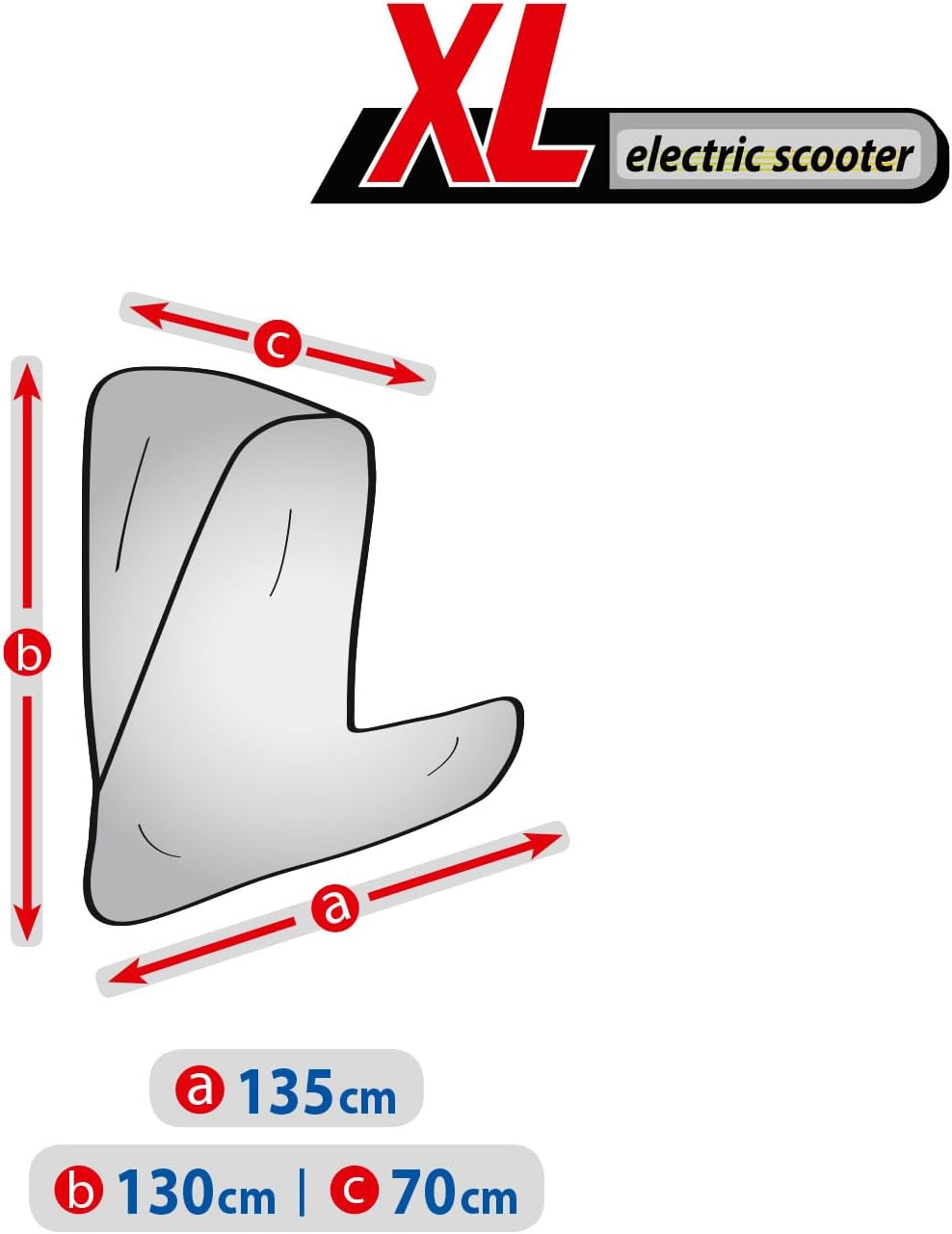 Saferide Elektroroller Abdeckung Wasserdicht Elektromobil Abdeckplane Schutzhülle Cover Scooter UV-b