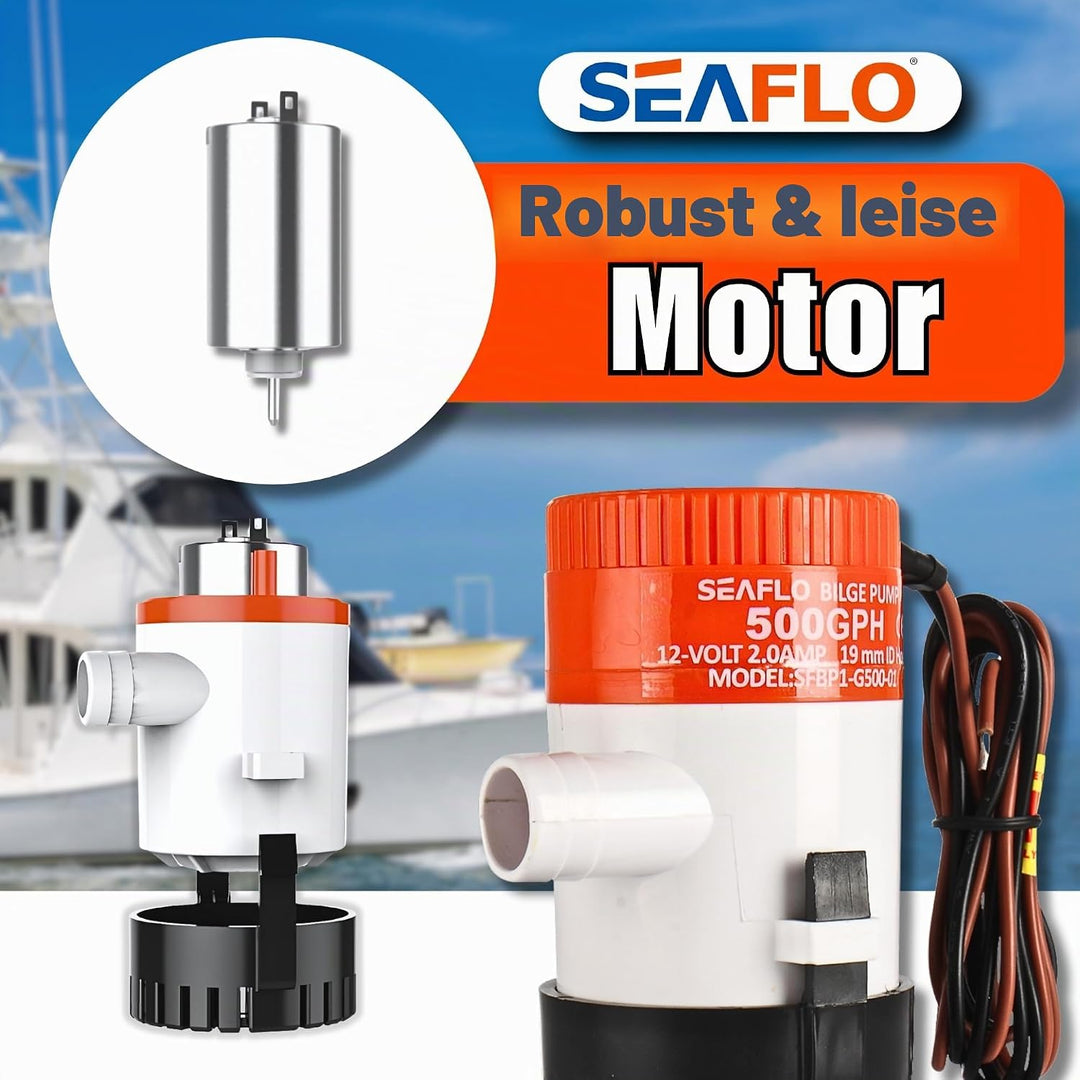 LIGHTEU Seaflo 12v 500 GPH Bilge Pump by Seaflo