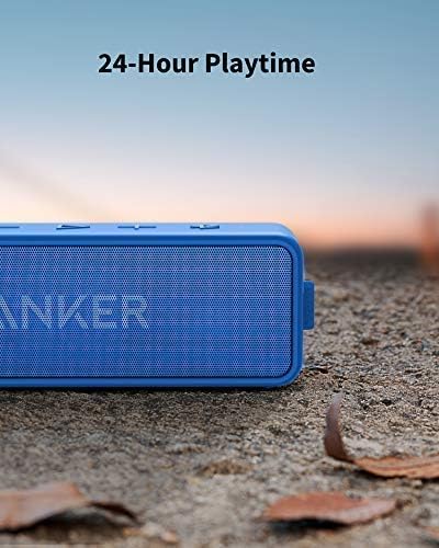 Anker SoundCore 2 Bluetooth Lautsprecher, Fantastischer Sound, Enormer Bass mit Dualen Bass-Treibern