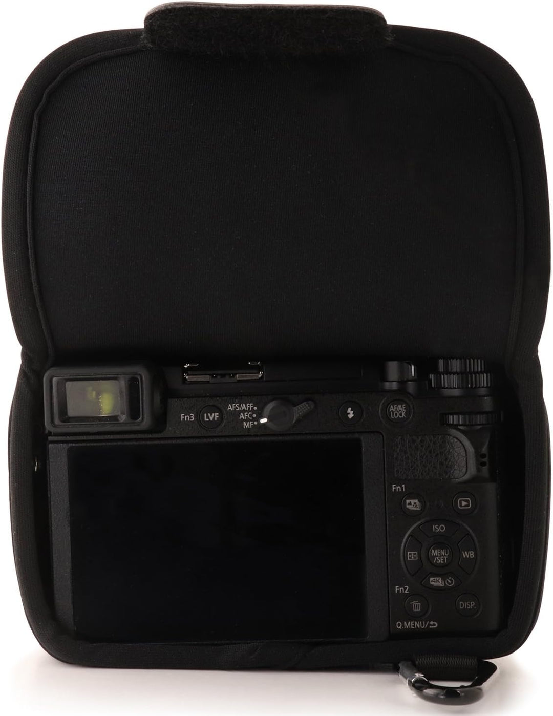 MegaGear Panasonic Lumix DC-GX9 (12-60mm) Ultraleichte Kameratasche aus Neopren - Schwarz, Schwarz