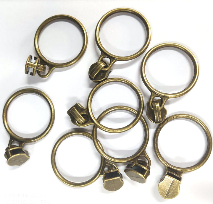Leekayer The Yard Bulk 5 Stück 9,1 m Metallic-Nylon-Reissverschlüsse mit 25 antiken Messingringen fü