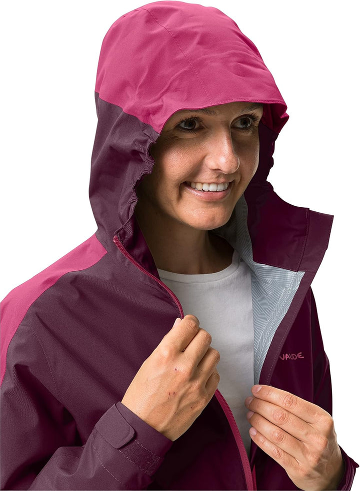 VAUDE Damen Women's Moab Rain Jacket Ii Jacke, cassis