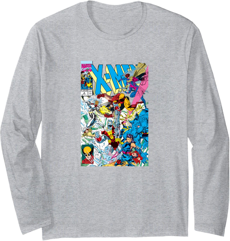 Marvel X-Men Blast Poster Langarmshirt