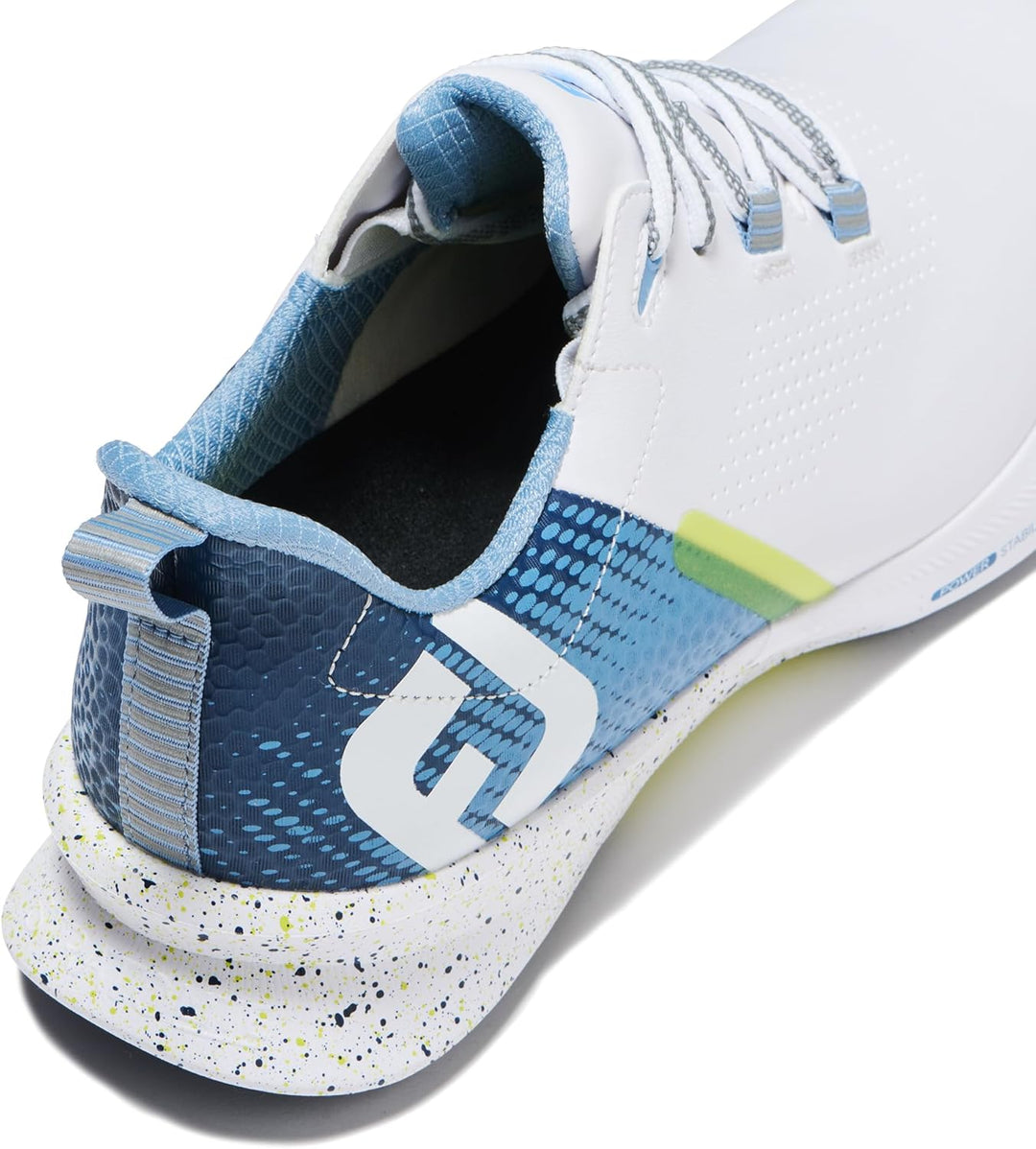 FootJoy Herren Fj Fuel Previous Season StyleGolfschuh 40 EU Weit Weiss Blau Grün, 40 EU Weit Weiss B