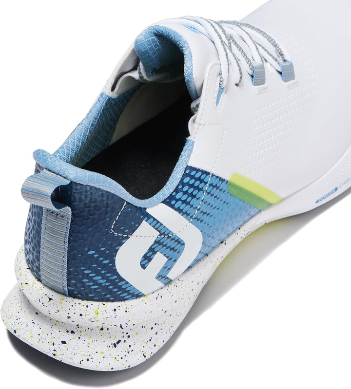FootJoy Herren Fj Fuel Previous Season StyleGolfschuh 40 EU Weit Weiss Blau Grün, 40 EU Weit Weiss B