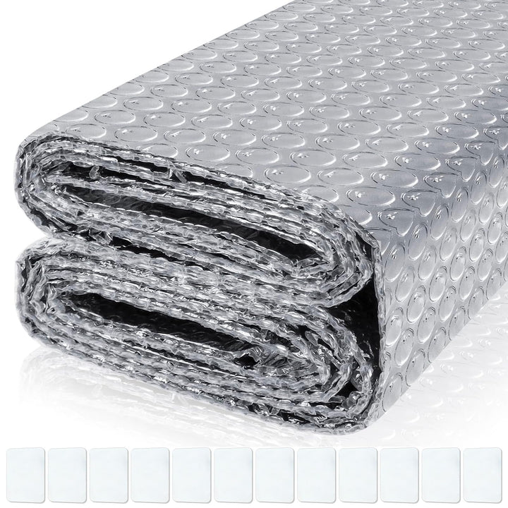 Heizkörper Reflexionsfolie Heizung,Isoliermatte Heizung 5m x 0.6m x 3mm,Doppelte Alu-Luftpolsterfoli