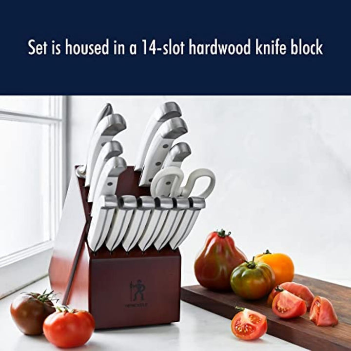 HENCKELS Statement Messerblock, 15-teilig, Weiss 15-pc Weiss, 15-pc Weiss
