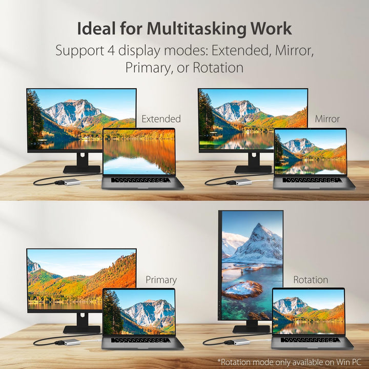 j5create USB 3.0 zu VGA & HDMI Multi-Monitor Adapter - Kompatibel mit Microsoft Windows (32-Bit oder